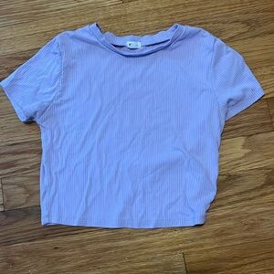 purple garage baby tee size small